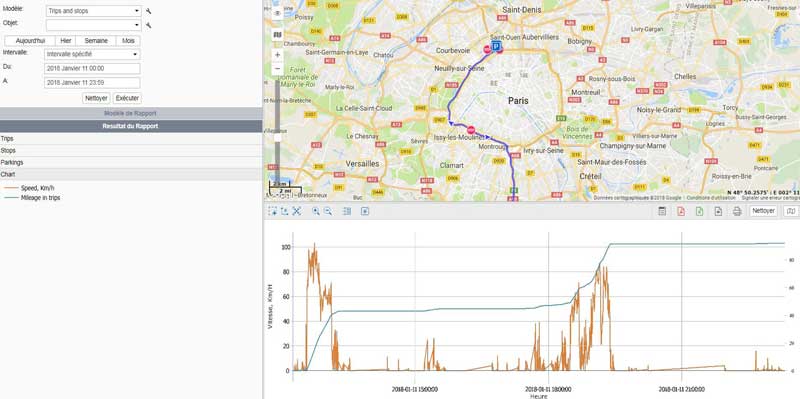 interface de geolocalisation gps map option premium